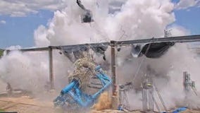 Space habitat explosion at NASA's Johnson Space Center