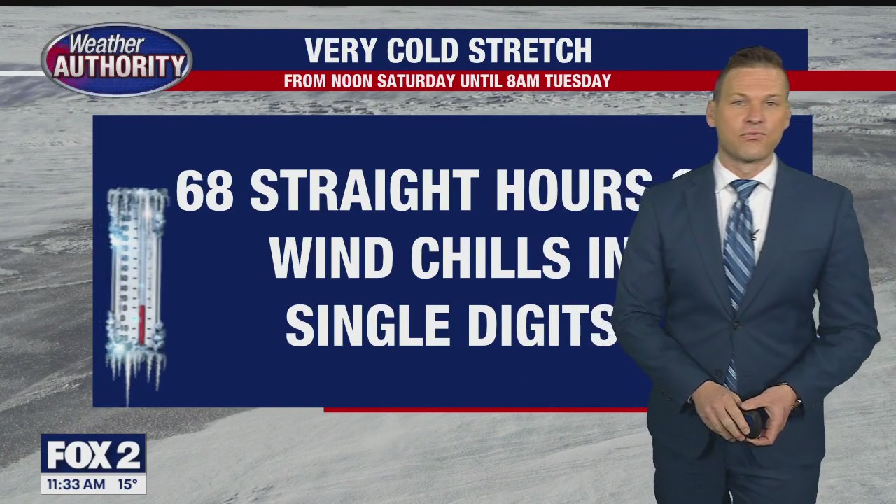 Snow moves out but cold air lingers