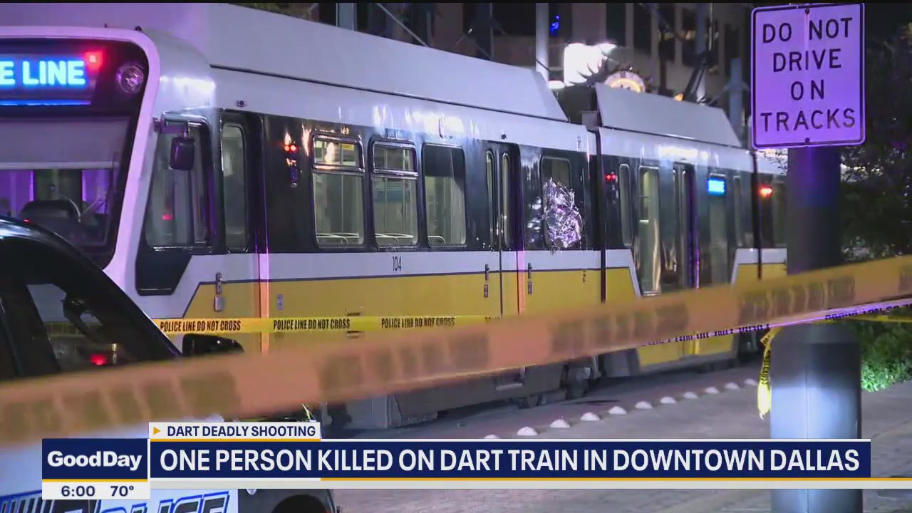 1 person killed on DART train in Downtown Dallas