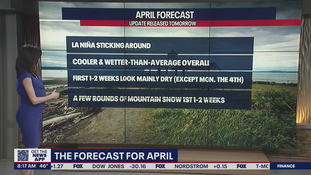 April long-range forecast for Western Washington