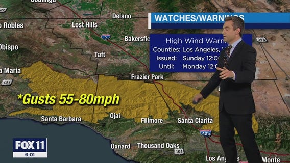 Previewing late Saturday night rain, Sunday winds