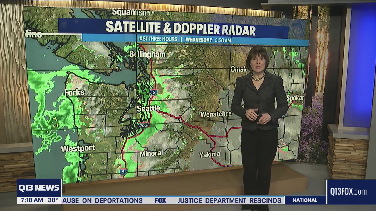 Snow showers mostly turn to rain Wednesday