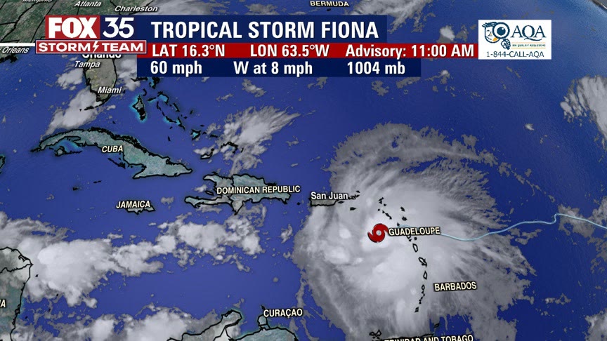 Tropical Storm Fiona to strengthen into Cat 2 hurricane