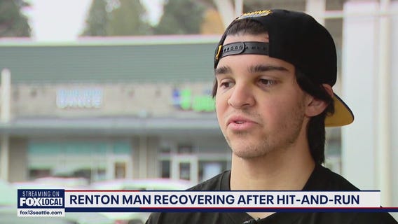 Hit-and-run caught on camera in Renton; victim speaks as search continues