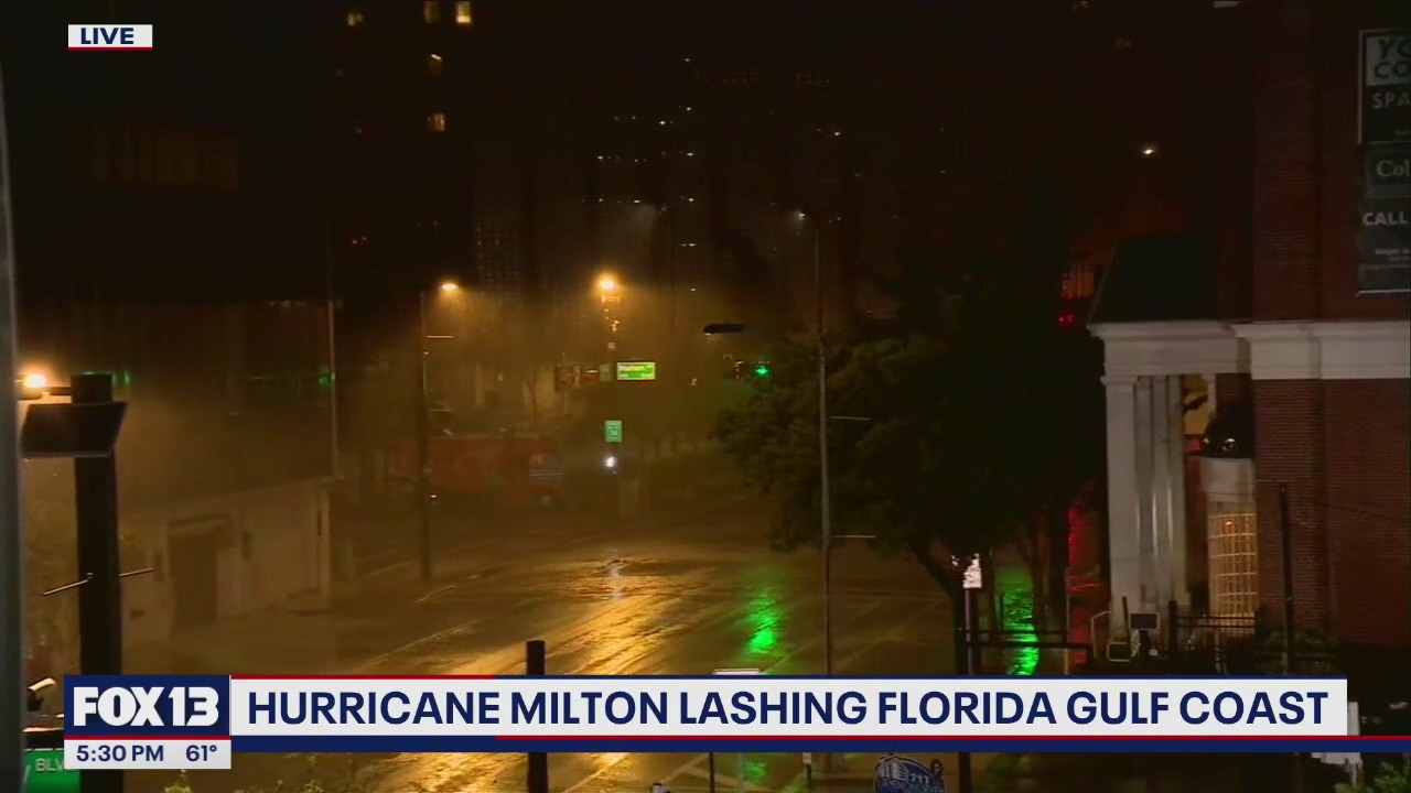 Hurricane Milton lashing Florida Gulf Coast