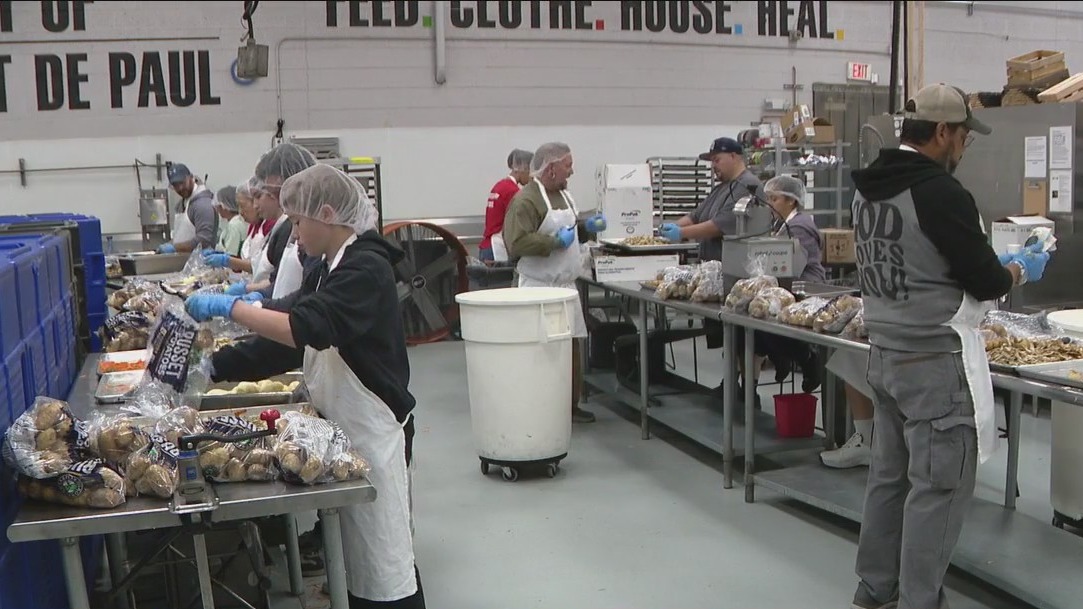 Thousands of Thanksgiving meals to be served at St. Vincent de Paul