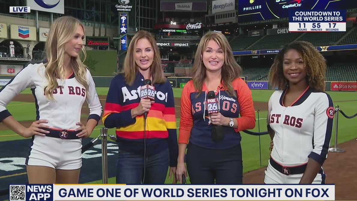 Astros Shooting Stars join Sally and Melissa at Minute Maid
