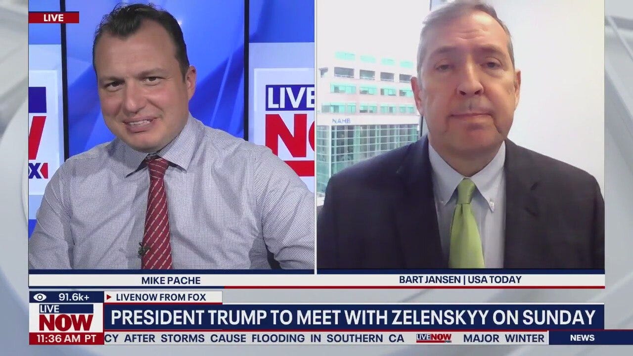 Trump expected to meet with Zelenskyy on Sunday