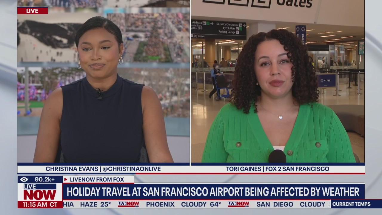 Holiday travel at San Francisco airport