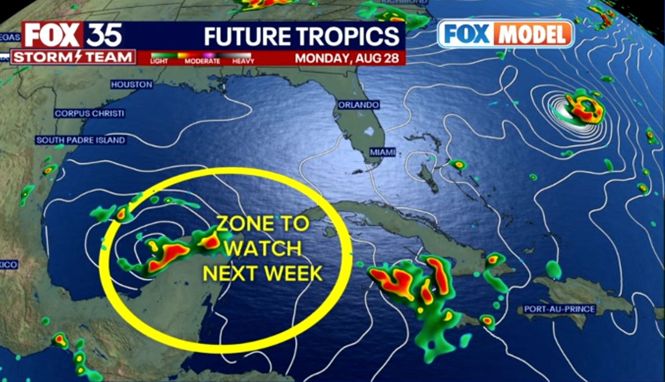 Tropical system could emerge next week