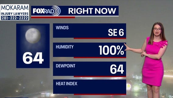 Houston weather: Foggy Thursday morning in the 60s