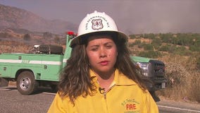 Fast moving brush fire scorches 350-acres along Highland hillside