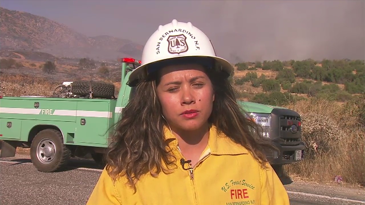 Fast moving brush fire scorches 350-acres along Highland hillside