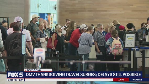 Thanksgiving travel begins across the DMV