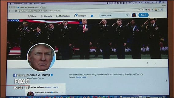 Suing Trump due to Twitter