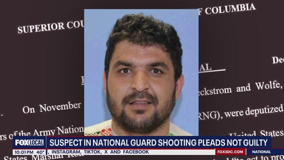 Suspect in DC National Guard shooting pleads not guilty