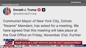 Trump reveals he'll meet with NYC Mayor-elect Mamdani