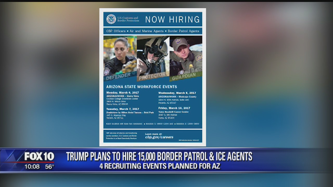 4 Border Patrol recruiting events planned for Arizona