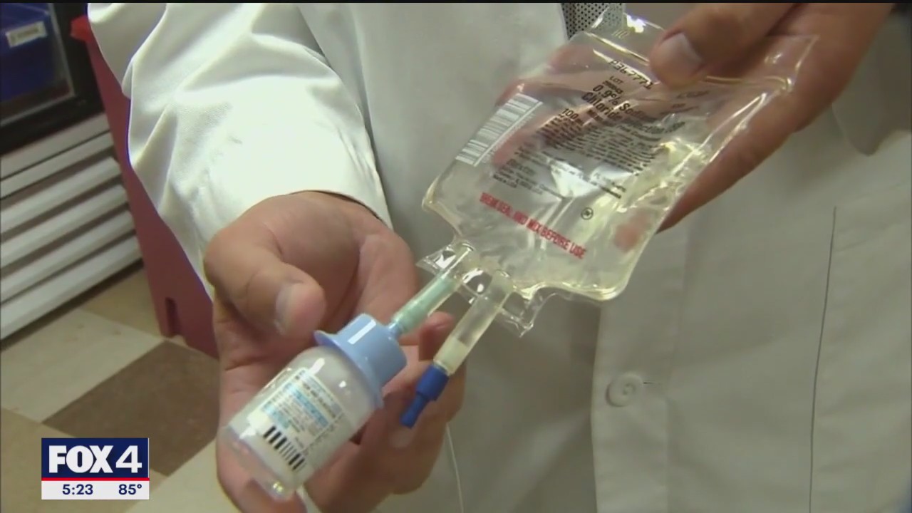 IV fluid bag shortage hits North Texas hospitals