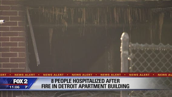 5 children hospitalized after apartment fire