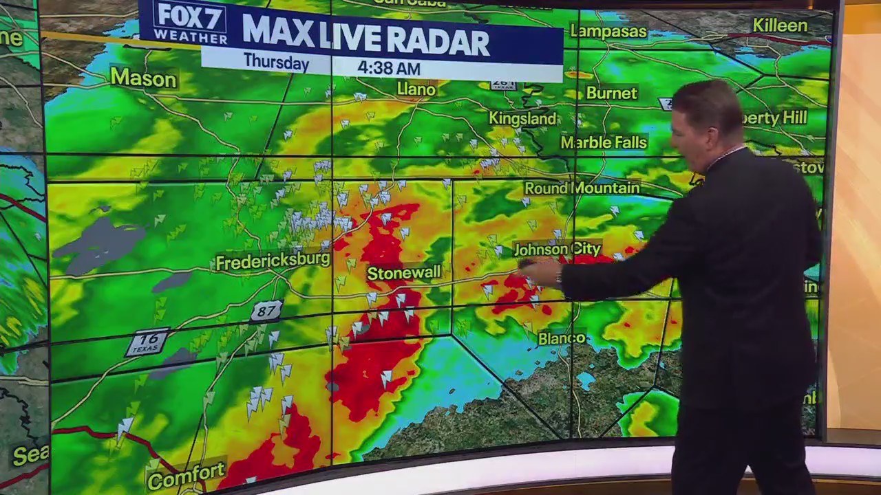 Austin weather: Widespread rain in Central TX