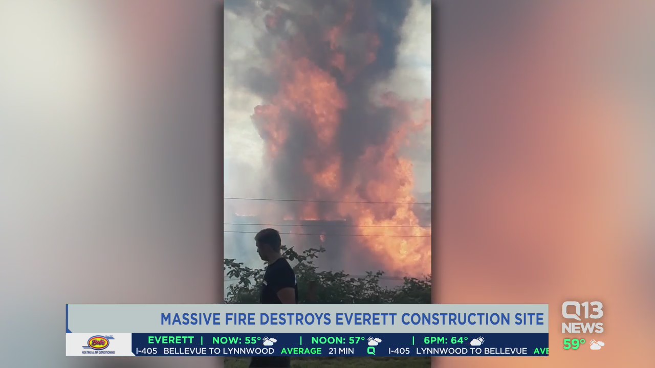 Fire at Everett waterfront causes extensive damage