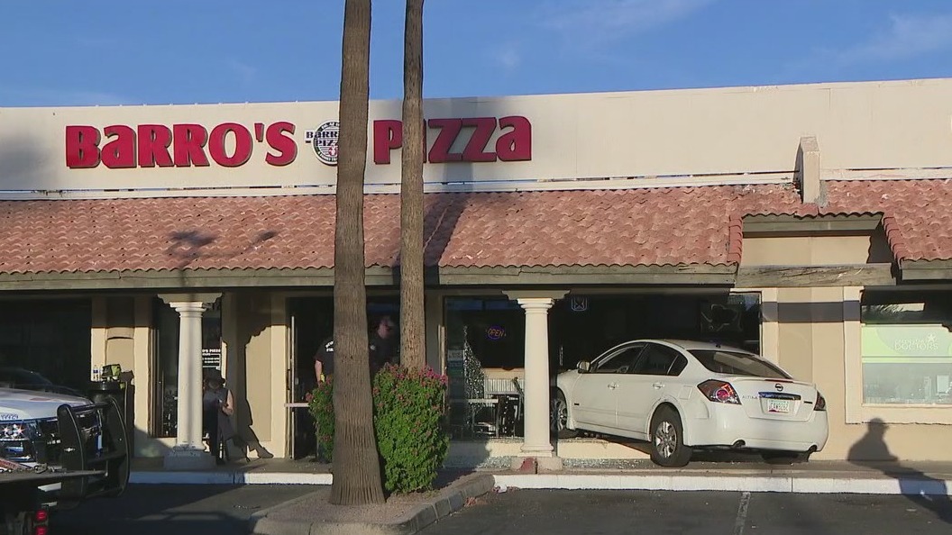 Car crashes into Scottsdale Barro's Pizza