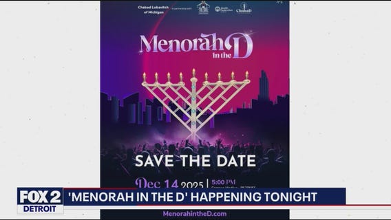 Menorah in the D Tonight Downtown