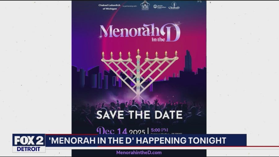 Menorah in the D Tonight Downtown