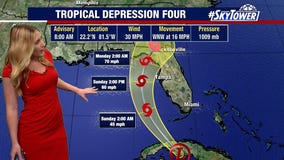 Tropical Depression Four expected to strengthen