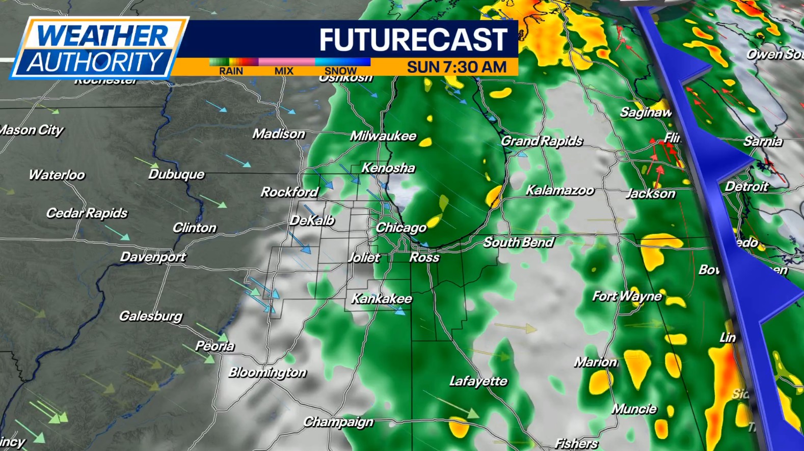 Chicago weather: Rainy night ahead, but there's hope to clear out for the Bears game!