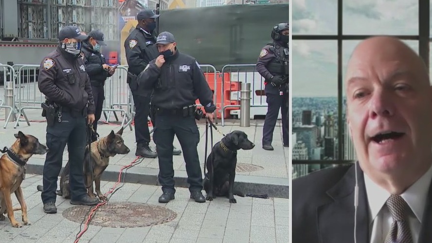 How does NYPD protect Times Square on NYE?