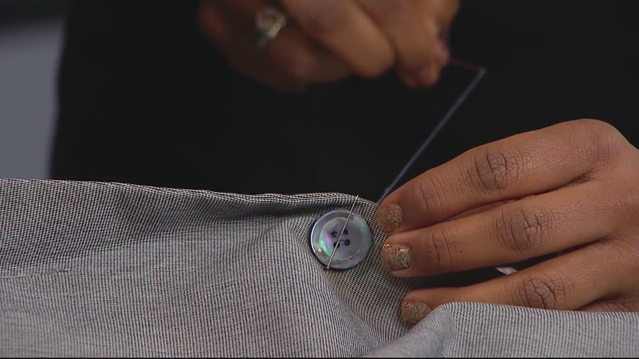 We show you how to sew a button on The Nine