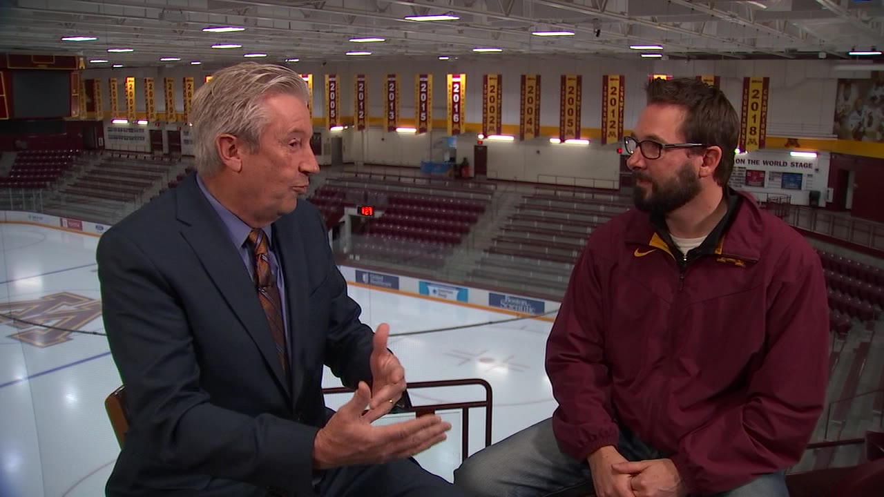 Jim Rich previews WCHA Final Faceoff with Gophers women's hockey coach Brad Frost