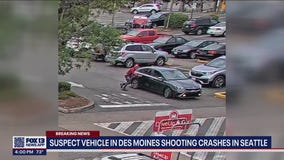 Suspect vehicle in deadly shooting crashes in Seattle