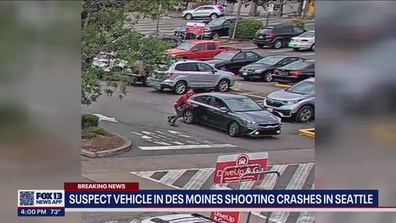 Suspect vehicle in deadly shooting crashes in Seattle