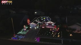 Drone Zone: Streamside Drive Christmas lights