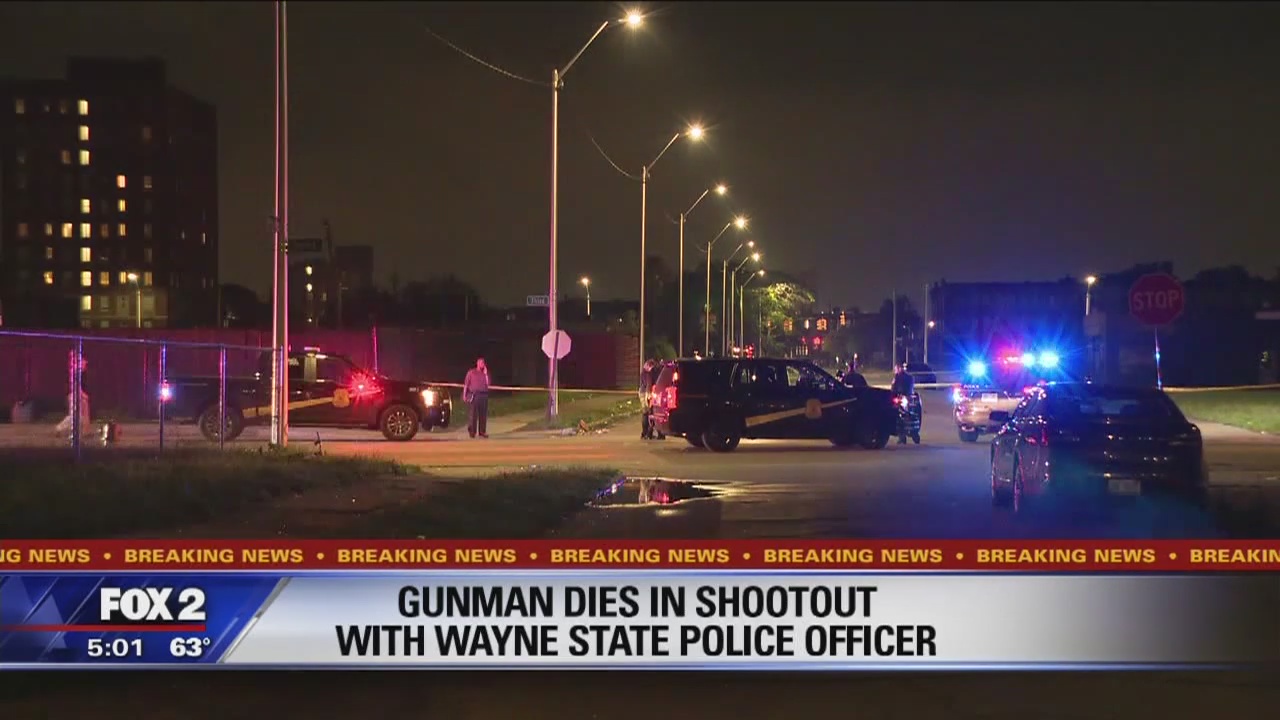 Man killed in shootout with Wayne State Police