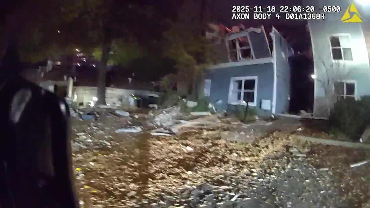 Atlanta police rescue man after apartment explosion