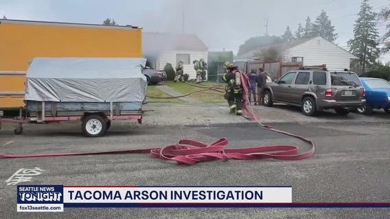 Tacoma house fire under arson investigation after crews rescue three residents