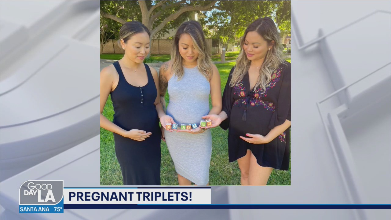 Southern California triplets, pregnant at the same time, share their story