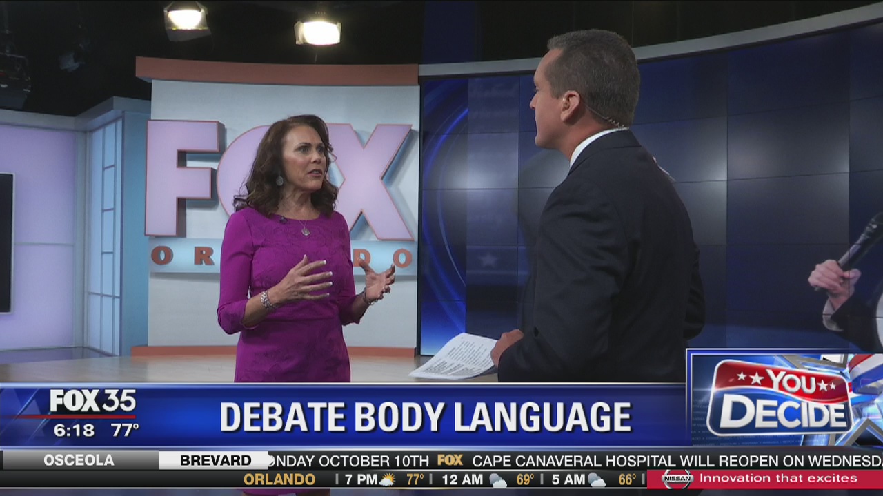 Body language of the second presidential debate