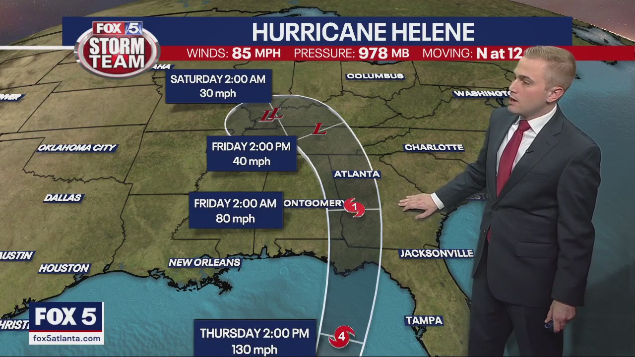 Hurricane Helene 7:30 p.m. update | FOX 5 Atlanta