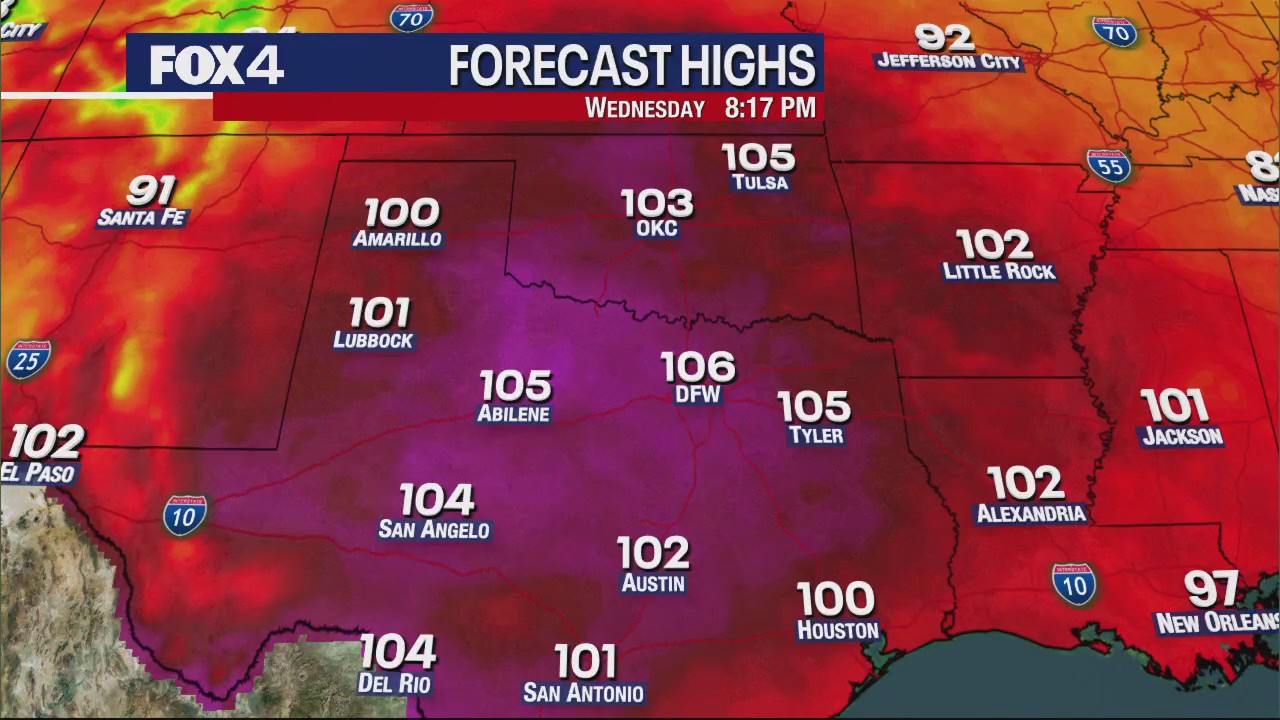 Dallas Weather: Aug. 2 morning forecast