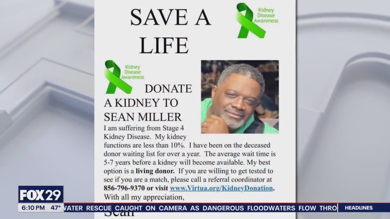 Camden County detective diagnosed with stage 4 kidney disease
