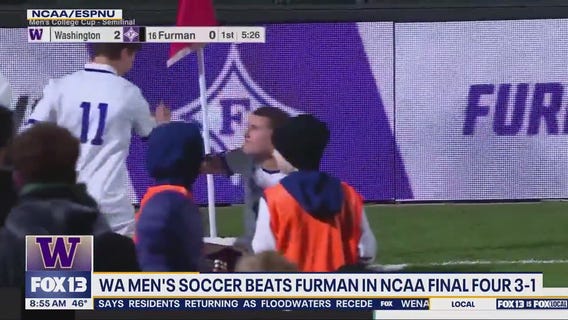 Huskies men's soccer advance to NCAA title match after 3–1 win over Furman