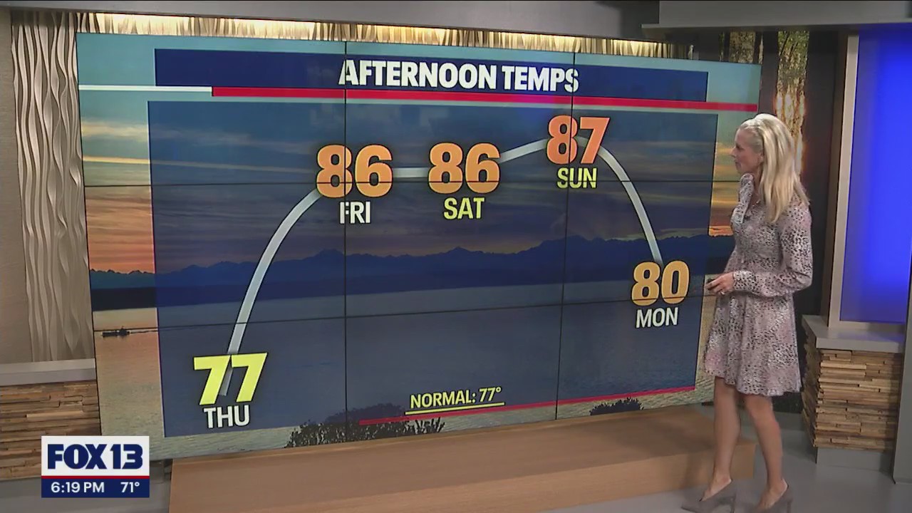 Seattle weather: Drier, warmer conditions the rest of the week