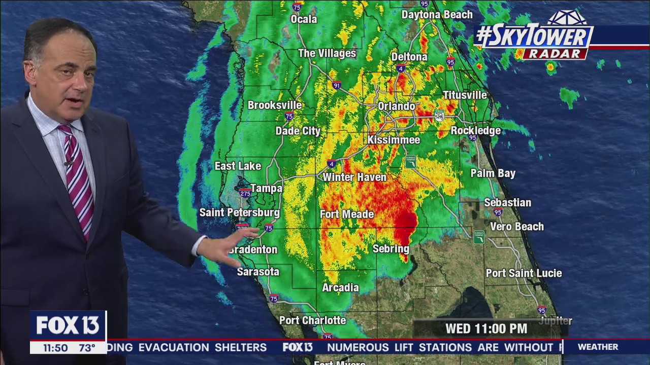 Hurricane Ian becomes Category 1 as it moves over Central Florida
