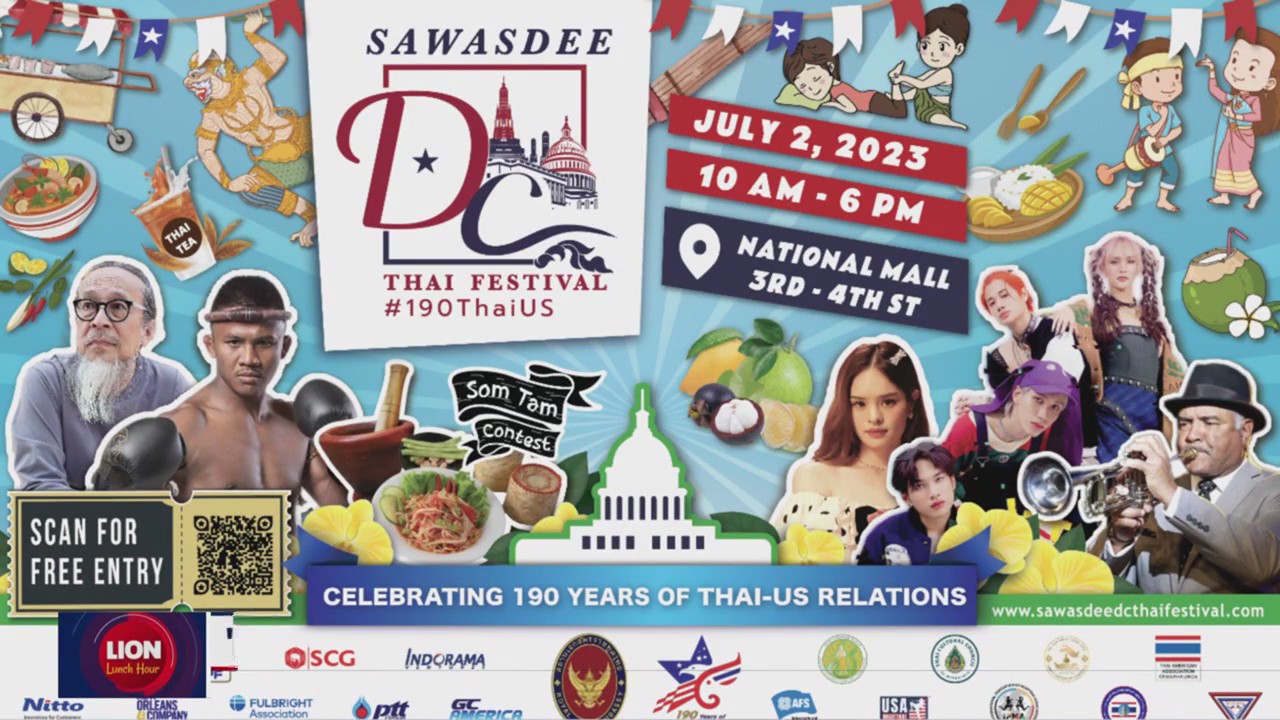 Celebrate�190 years�of�Thailand-U.S. Diplomatic Relations at the "Sawasdee DC" Thai Festival