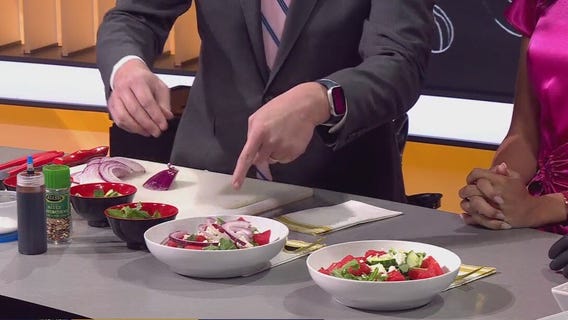 Watermelon salad from private chef Djour